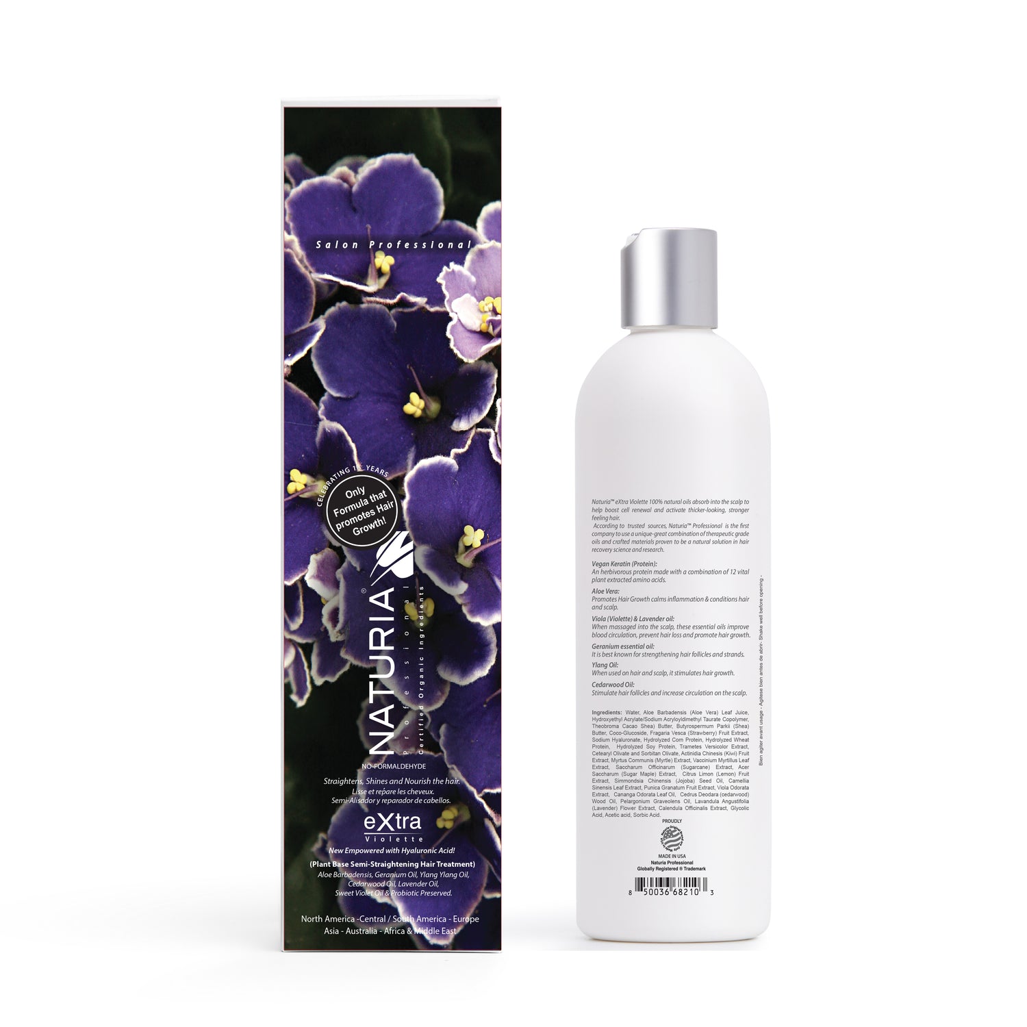 Naturia™ Professional Hair Smoothing Violet – 16 FL OZ + PH4 Hair Cuticle Sealer