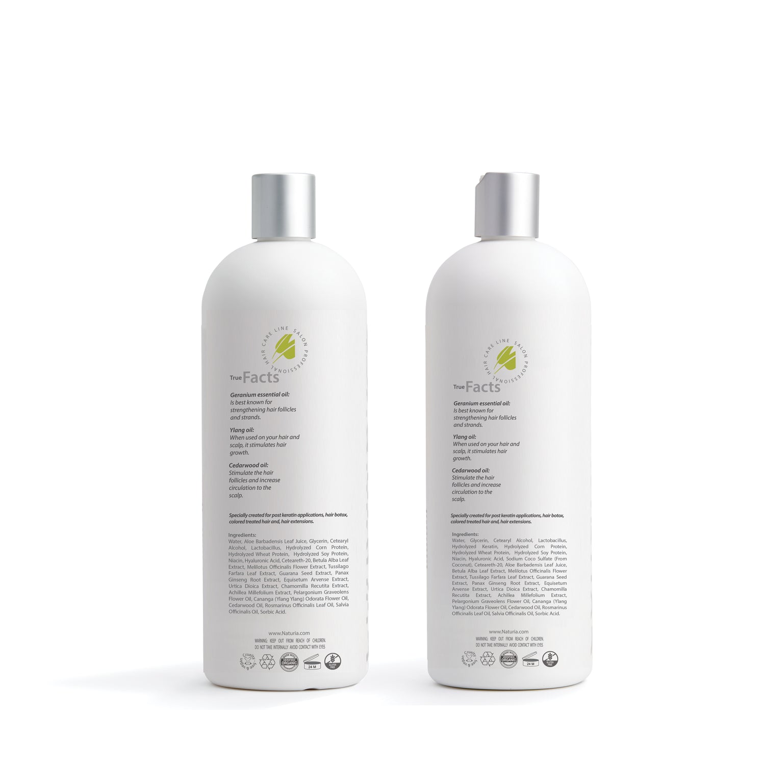 Naturia™ Professional Organic Keratin Shampoo &amp; Conditioner Combo Back-Bar Size 32 FL OZ