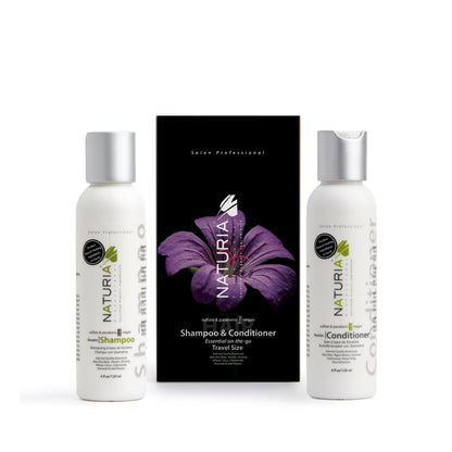 Naturia™ Professional Keratin Shampoo &amp; Conditioner On-The-Go Luxury Travel Set  4 FL OZ