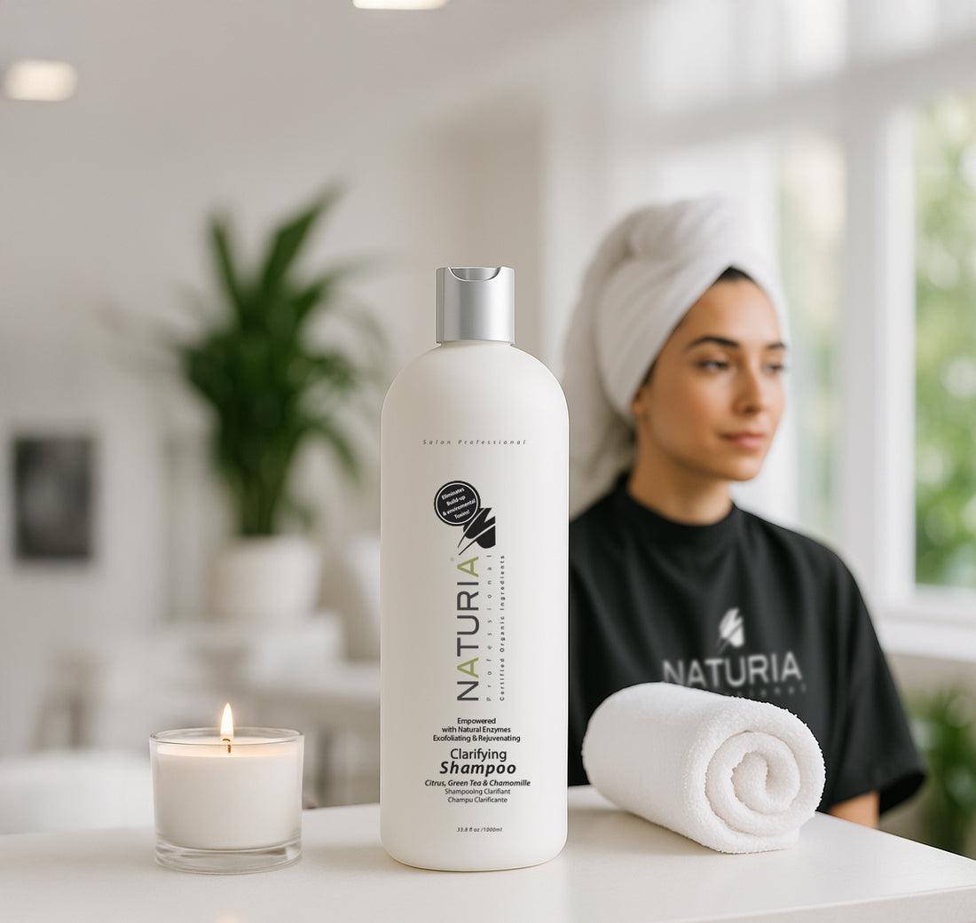 Naturia™ - STEP 1&quot;  Clarifying &amp; Exfoliating Shampoo Pre-Treatment 16 FL OZ