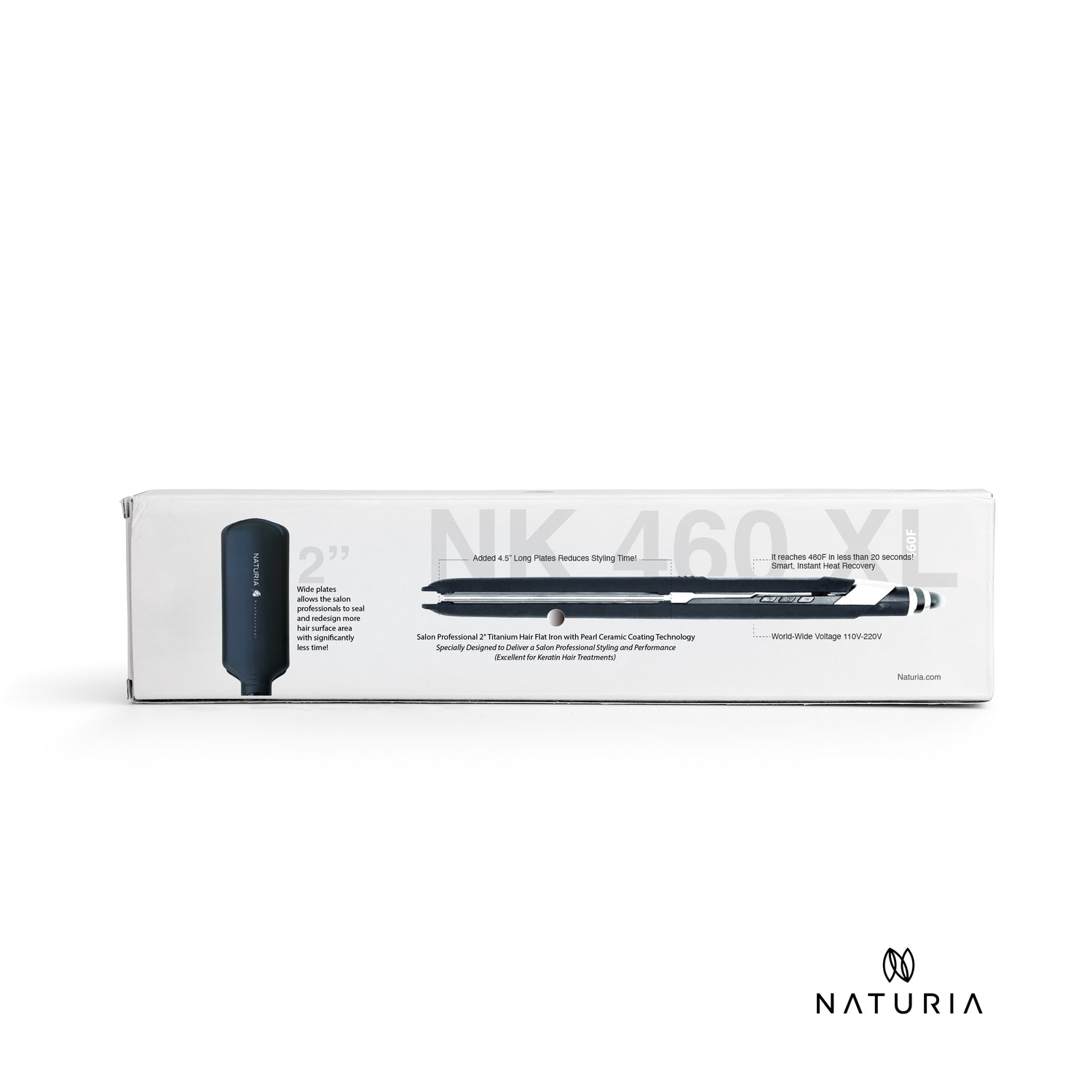 Naturia™ Professional 2” Salon Flat Iron – Model NK-460X