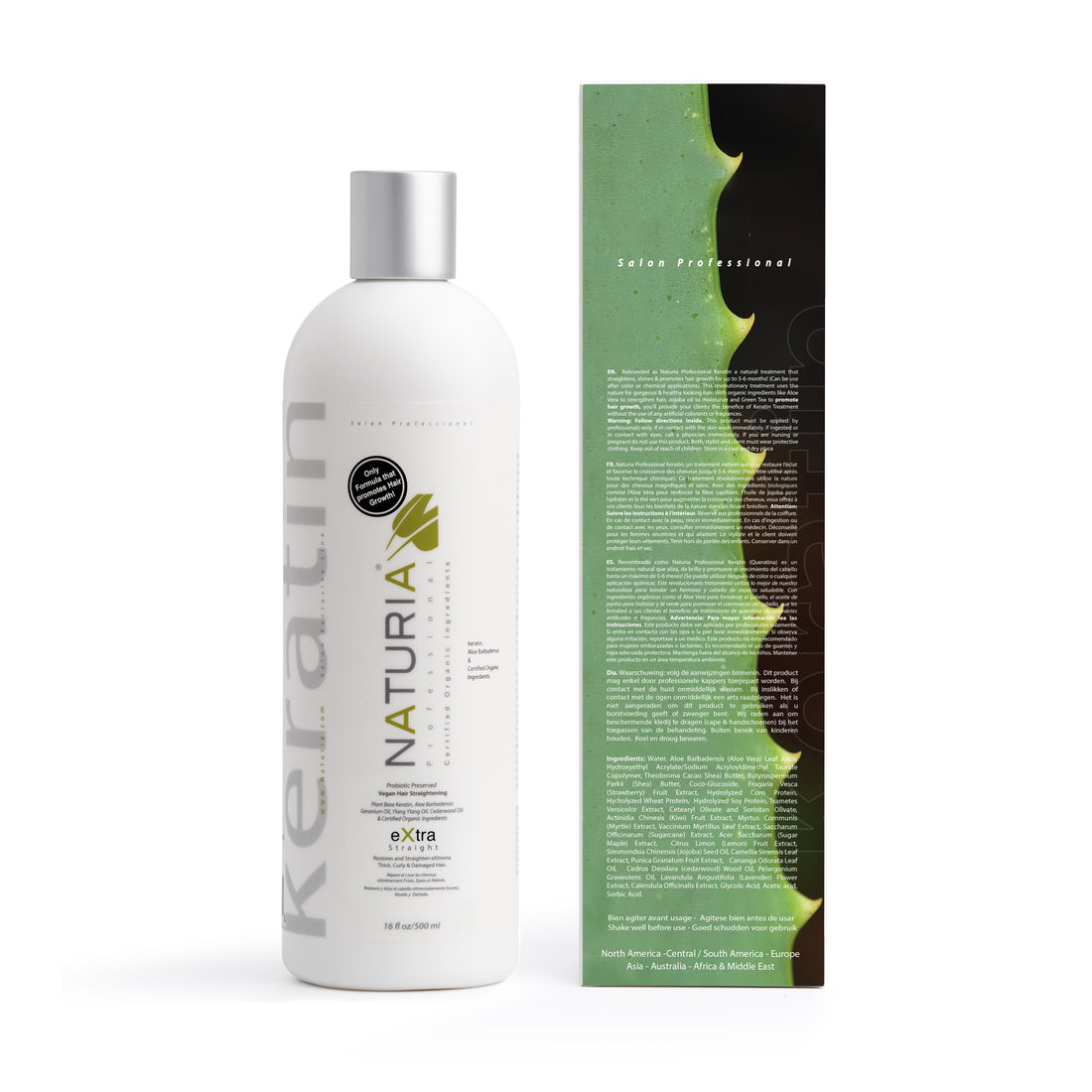 Naturia™ Professional Salon Vegan Keratin Hair Treatment – 16 FL OZ