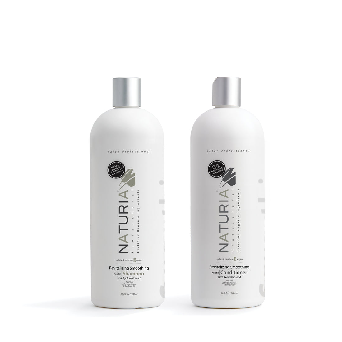 Naturia™ Professional Revitalizing Smoothing Keratin Shampoo &amp; Conditioner Combo Back-Bar Size 32 FL OZ